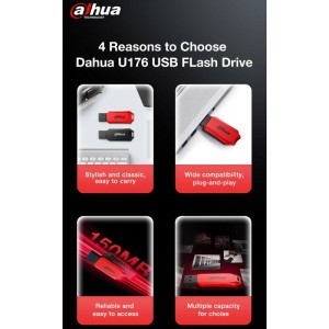 فلش ۶۴ گیگ داهوا Dahua U176 USB3.2