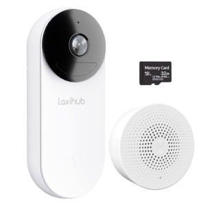 زنگ در هوشمند آرنتی Arenti Laxihub BellCam 1080p Battery Video Doorbell همراه با کارت حافظه
