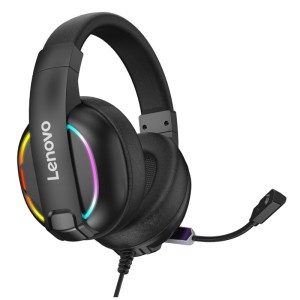 هدفون سیمی گیمینگ لنوو Lenovo HU75 Color LED Adjustable Gaming Headset