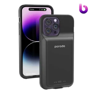 بک کاور و پاوربانک وایرلس پرودو Apple iPhone 14 Pro Max Porodo PBFCH018