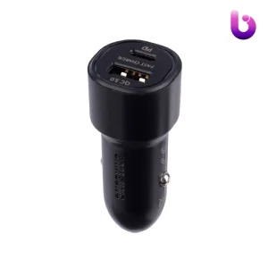 شارژر فندکی فست شارژ Samsung EP-L1100A+C QC3.0 PD 3A 25W + کابل تایپ سی