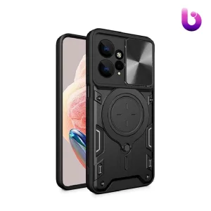قاب ضد ضربه مگنتی Xiaomi Redmi Note 12 4G Magnetic Support Case دارای محافظ دوربین