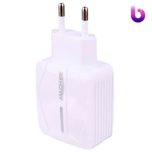 شارژر دیواری فست شارژ Macher MR-46 2Port 2.4A 12W + کابل میکرو یو اس بی