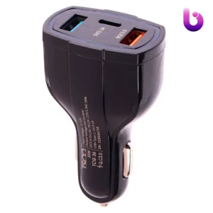 شارژر فندکی فست شارژ TSCO TCG 36 3A QC3.0 PD 33W + کابل تایپ سی