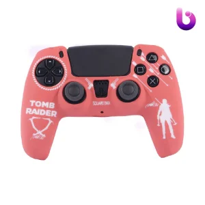 روکش دسته بازی PS5 طرح Tomb Raider زمینه آجری سفید