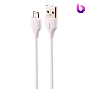 کابل کوتاه میکرو یو اس بی فست شارژ 2.4 آمپر الدینیو LS540 طول 20 سانتی متر