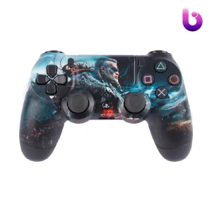 دسته بی سیم SONY PlayStation 4 DualShock 4 High Copy طرح Assassins Creed Valhalla