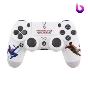 دسته بی سیم SONY PlayStation 4 DualShock 4 High Copy طرح QATAR 2022