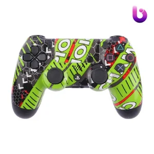 دسته بی سیم SONY PlayStation 4 DualShock 4 High Copy طرح Champion سبز فسفری