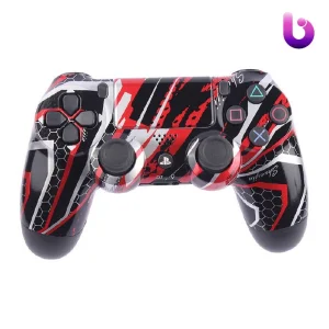 دسته بی سیم SONY PlayStation 4 DualShock 4 High Copy طرح مشکی قرمز