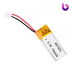 باتری لیتیوم 70mAh 4*10*25mm 401025