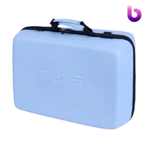 کیف کنسول بازی PS5 چرمی آبی روشن