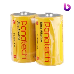 باتری دوتایی بزرگ Panatech Ultra Alkaline LR20 1.5V D شرینک