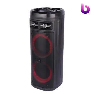 اسپیکر چمدانی بلوتوثی رم و فلش خور KingStar KBS455 + میکروفون و ریموت کنترل