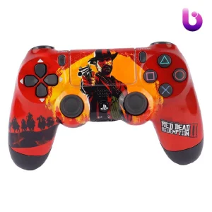 دسته بی سیم SONY PlayStation 4 DualShock 4 High Copy طرح Red Dead 2 کد 1