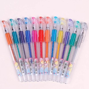 روان نویس سی کلاس رنگی C.Class Glitter PB-GL12 1mm بسته ۱۲ عددی