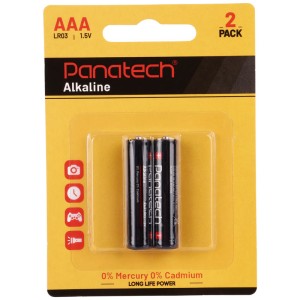 باتری دوتایی نیم قلمی Panatech Long Life Power Alkaline LR03 1.5V AAA