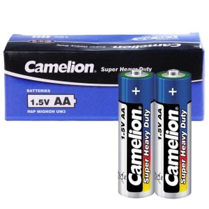 باتری دوتایی قلمی Camelion Super Heavy Duty 1.5V AA بسته ۴۰ عددی شرینک