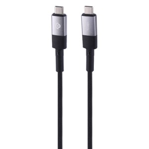 کابل تبدیل فست شارژ Powerology PCAB009-GY Type-C to Type-C PD 240W 2m
