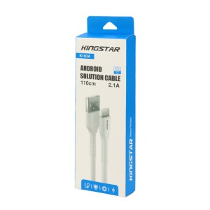 کابل میکرو یو اس بی KingStar K103A 2.1A 1.1m