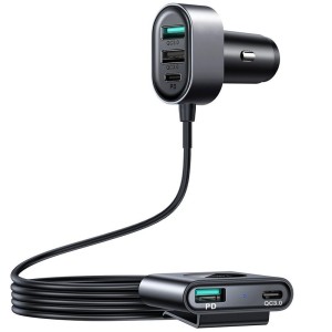 شارژر فندکی فست شارژ Joyroom JR-CL05 5Port 4A QC3.0 PD 78W