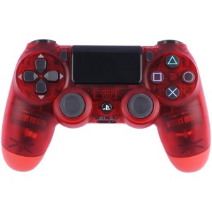 دسته بی سیم SONY PlayStation 4 DualShock 4 High Copy طرح شیشه ای قرمز