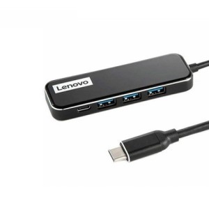 هاب 4 پورت تایپ سی لنوو Lenovo EC04 4 in 1 HUB ADAPTER 3USB 3.0 1PD
