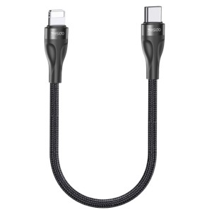 کابل تبدیل کوتاه فست شارژ Yesido CA82 Type-C To Lightning PD 2.4A 30cm