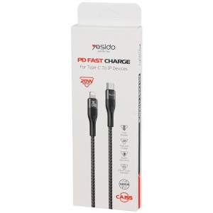 کابل تبدیل فست شارژ Yesido CA155 Type-C To Lightning PD 20W 1m