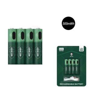 پک 4 عددی باتری نیم قلمی شارژی گرین لاین Green Lion AAA Rechargeable Battery