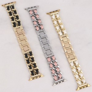 بند اپل واچ کارتیردار چرمی 42/44/45/49mm