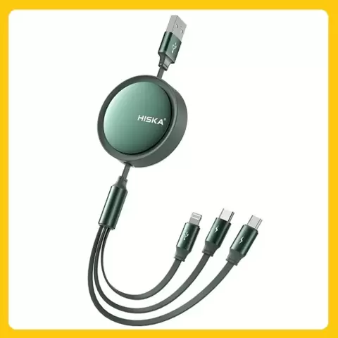 کابل شارژر سه کاره HISKA LX10
