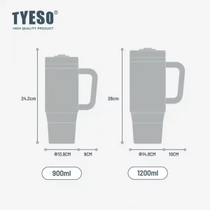 تامبلر دسته دار تایسو مدل TS-8866ظرفیت 900 میلی لیتر