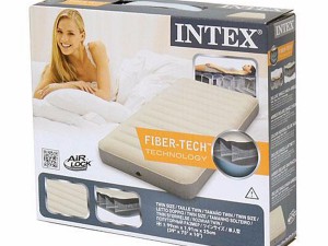 تشک بادی یک نفره الیاف دار اینتکس مدل Deluxe