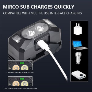 هدلایت شارژی سنسور دار MICRO LIGHT
