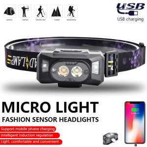 هدلایت شارژی سنسور دار MICRO LIGHT
