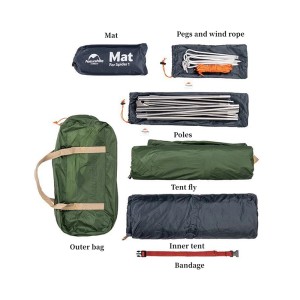 چادر کوهنوردی نیچرهایک یک نفره مدل Cycling Ultralight 1
