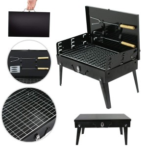 کباب پز تاشو گریل دار مسافرتی Barbecue با لوازم