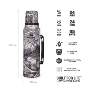 فلاسک کوهنوردی استنلی 1 لیتری کلاسیک با طرح MOSSY OAK
