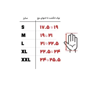 دستکش کوهنوردی دوپوش نورث فیس سایز لارج