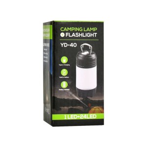 چراغ فانوسی شارژی دو کاره چادر مسافرتی مدل YD-40