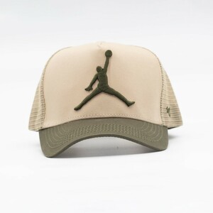 کلاه کپ جردن مدل JORDAN-CAP-JC5565 | کرم/سبز