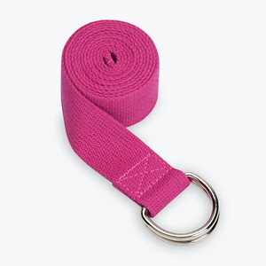 کمربند حرفه ای بدنسازی یوگا Yoga Straps | وارداتی | صورتی تیره