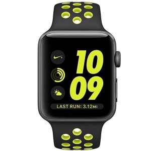 ساعت هوشمند اپل واچ سری 2 مدل Nike Plus 42mm Space Gray with Black/Volt Band