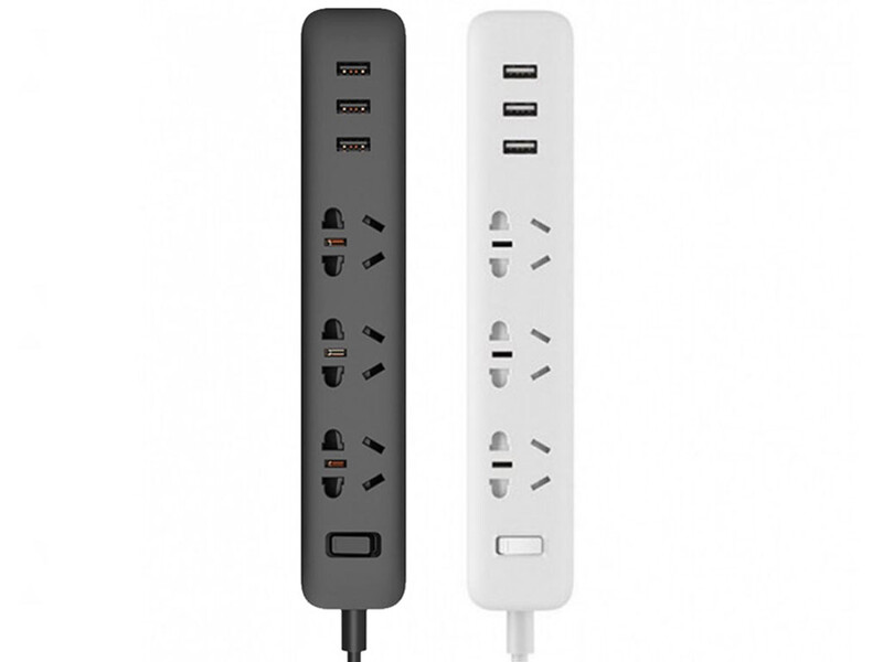 چند راهی سه سوکت و سه یو اس بی شیائومی Xiaomi Mi Power Strip Europlug XMCXB01QMN