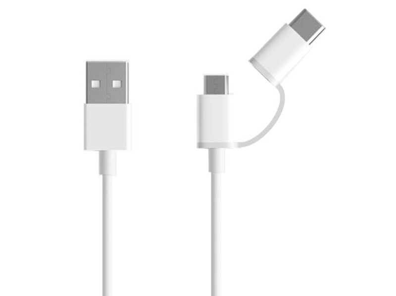 کابل شارژ و انتقال داده دو سر شیائومی Xiaomi ZMI Micro USB And Type-C Cable AL501