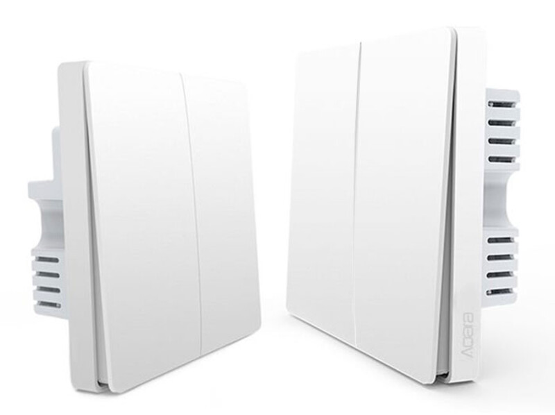 کلید هوشمند دو پل شیائومی Xiaomi QBKG03LM Aqara Wall Switch ZigBee Version