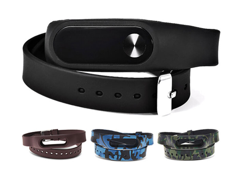 بند سیلیکونی دستبند سلامتی شیائومی Xiaomi Miband 2 Two Loop Silicone Strap