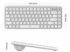 کیبورد بی سیم شیائومی Xiaomi the MIIIW MWXKT01 Air 85 Bluetooth Dual-mode Mini Keyboard