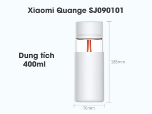 فلاسک قابل حمل شیائومی Xiaomi SJ090101 Glass Water Bottle 400ml